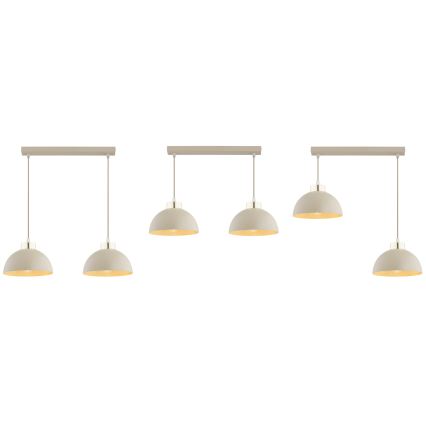 Brilagi - Pendelleuchte an Kabel MOON 2xE27/60W/230V beige/gold