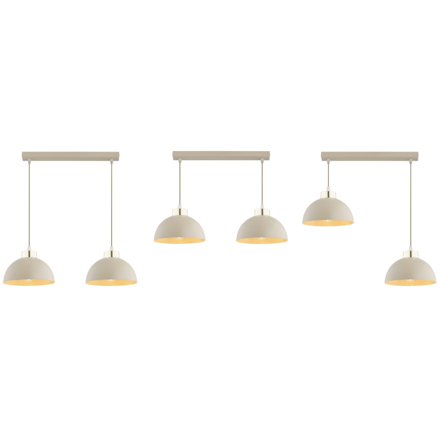 Brilagi - Pendelleuchte an Kabel MOON 2xE27/60W/230V beige/gold