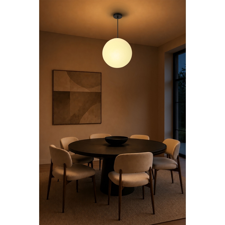 BRILAGI - Pendelleuchte an Kabel POLOS 1xE27/40W/230V Ø 30 cm schwarz