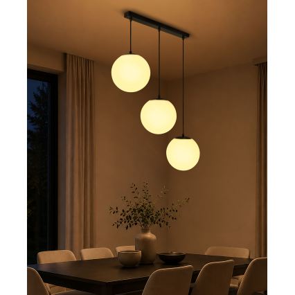 BRILAGI - Pendelleuchte an Kabel POLOS 3xE27/40W/230V schwarz