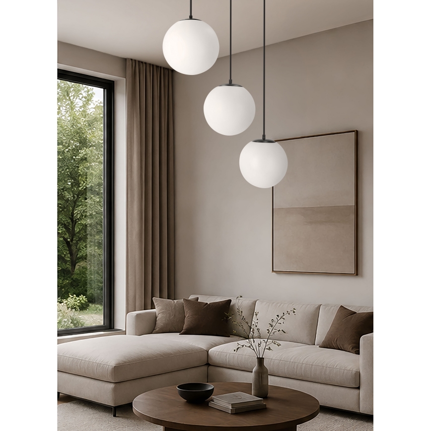 BRILAGI - Pendelleuchte an Kabel POLOS 3xE27/40W/230V schwarz