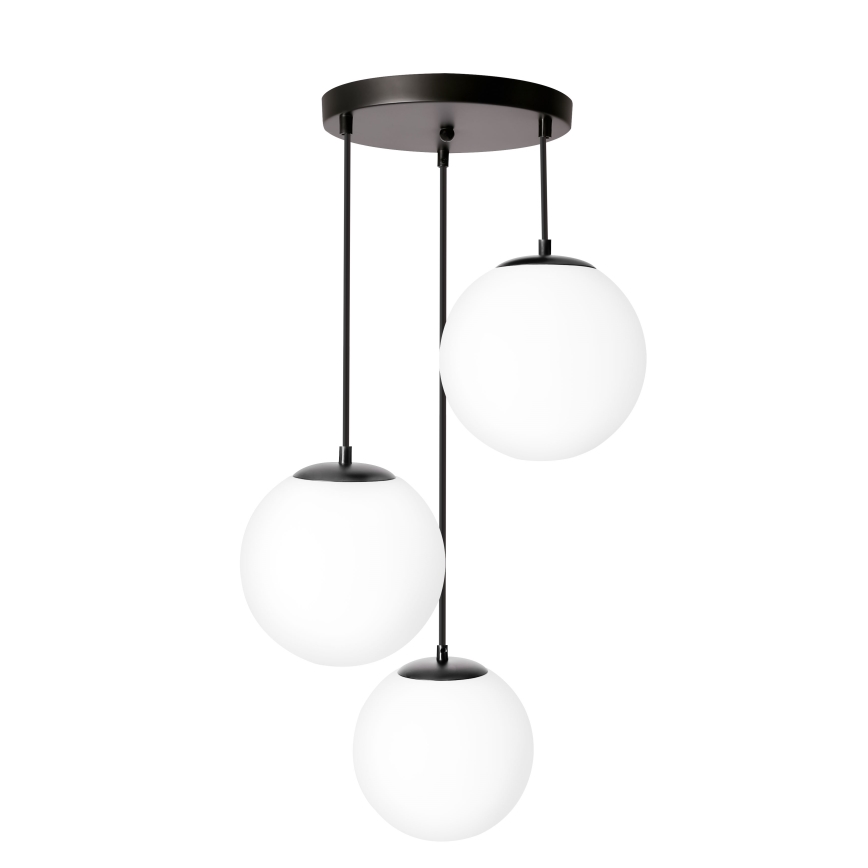 BRILAGI - Pendelleuchte an Kabel POLOS 3xE27/40W/230V Ø 42 cm schwarz