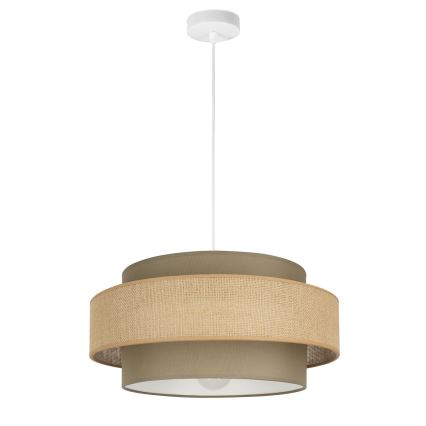 Brilagi - Pendelleuchte an Kabel RESNA 1xE27/60W/230V Ø 40 cm braun/beige