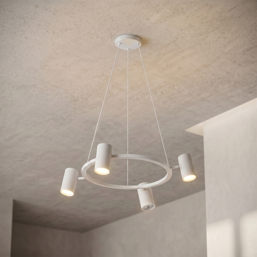 Brilagi - Pendelleuchte an Kabel SELE 4xGU10/30W/230V weiß