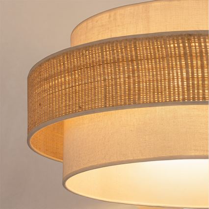 Brilagi - Pendelleuchte an Kabel SPACE 1xE27/60W/230V Ø 40 cm beige/creme