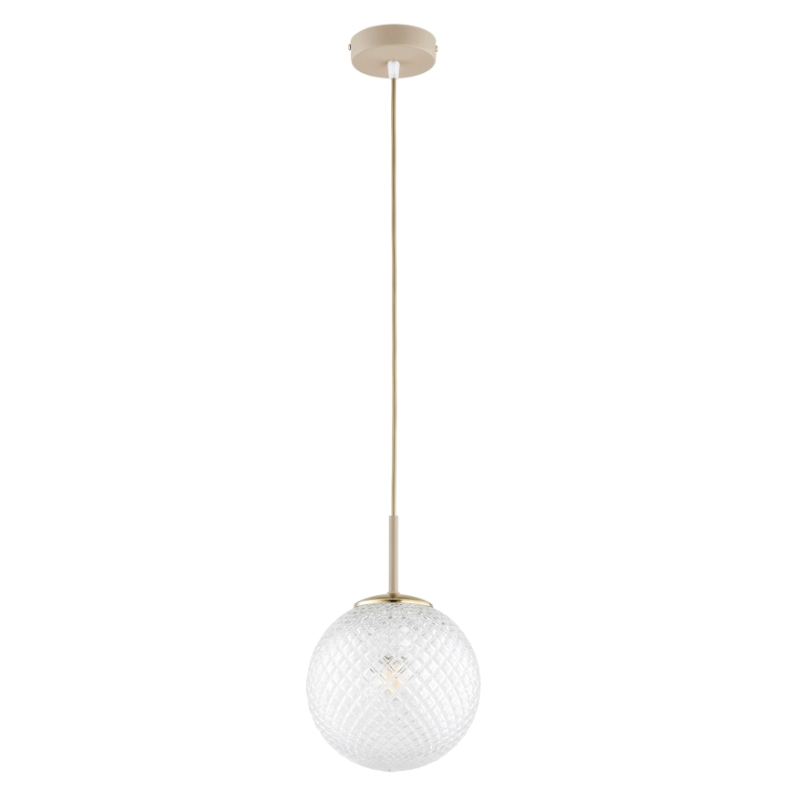 Brilagi - Pendelleuchte an Kabel STELLA 1xE27/60W/230V Ø 18 cm beige/gold