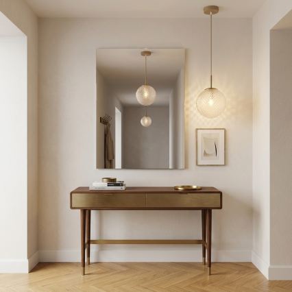 Brilagi - Pendelleuchte an Kabel STELLA 1xE27/60W/230V Ø 18 cm beige/gold