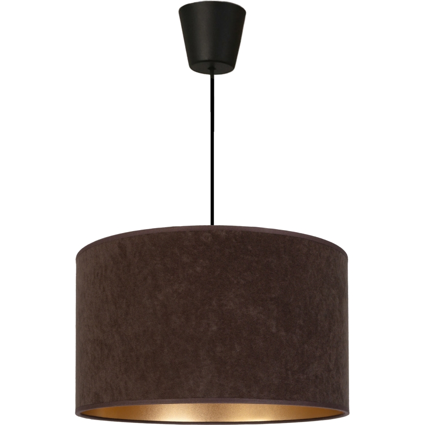 Brilagi - Pendelleuchte an Kabel VELVET 1xE27/60W/230V Ø 40 cm braun/gold