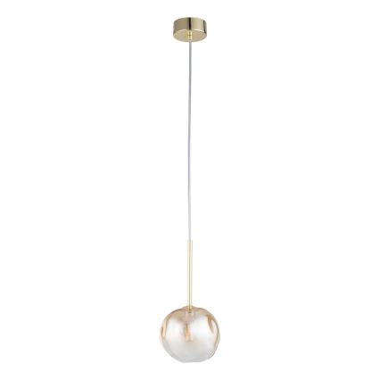 Brilagi - Pendelleuchte an Kabel VULCANO 1xG9/8W/230V gold/rauchiges Beige