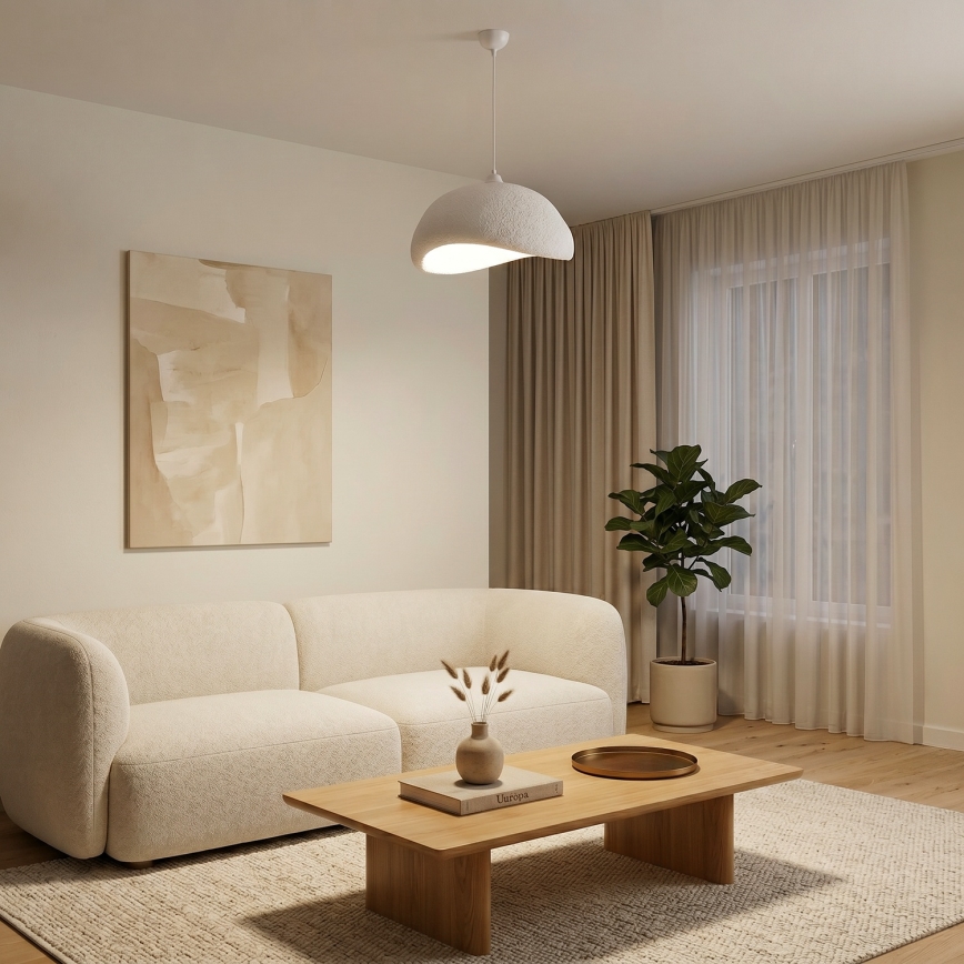 Brilagi - Pendelleuchte an Kabel WABI SABI 1xE27/40W/230V Ø 42 cm weiß