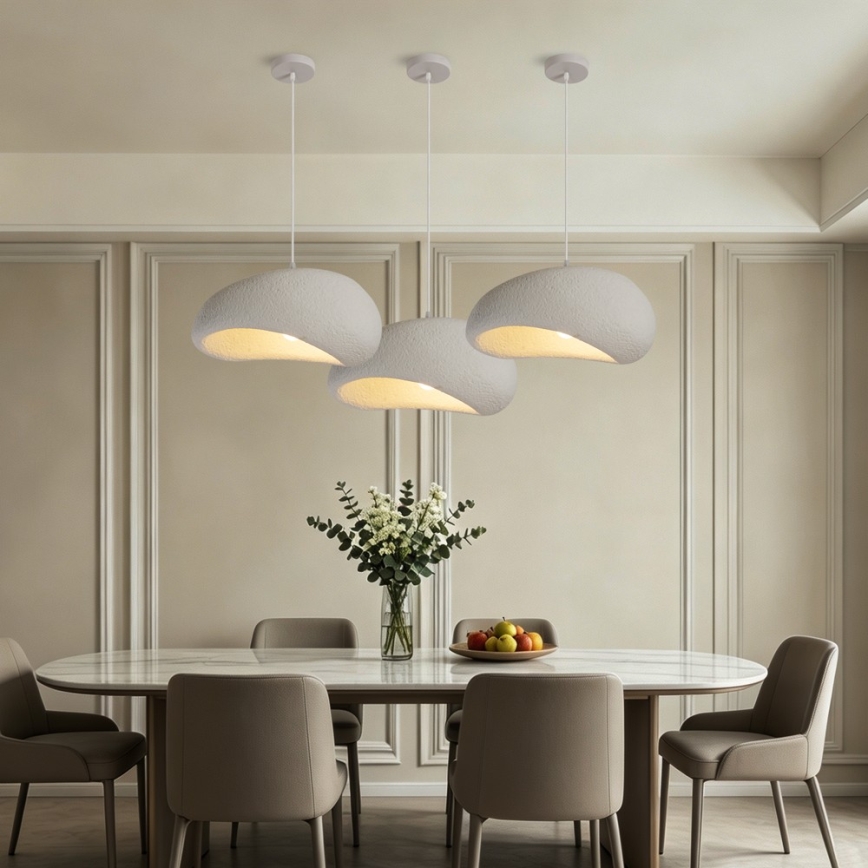 BRILAGI - Pendelleuchte an Kabel WABI SABI 1xE27/60W/230V Ø 40 cm weiß