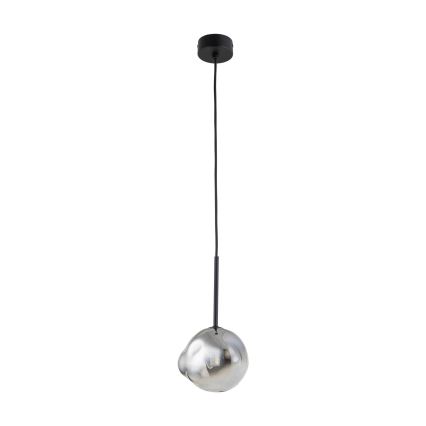 Brilagi - Pendelleuchte an Stahlseil VULCANO 1xG9/8W/230V Ø 15 cm schwarz/rauchschwarz