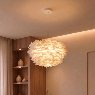 Brilagi - Pendelleuchte FEATHER mit Kabelaufhängung 3xE27/40W/230V Ø 40 cm weiß