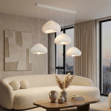 Brilagi - Pendelleuchte LORA 4xE27/40W/230V weiß