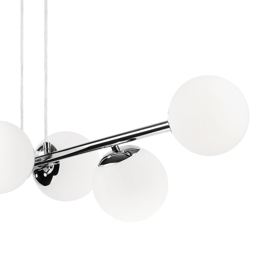 Brilagi - Pendelleuchte MALONY, mit Kabelaufhängung, 6xE14/20W/230V, glänzender Chrom