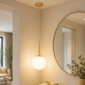 Brilagi - Pendelleuchte MILO mit Kabel 1xE27/60W/230V goldfarben