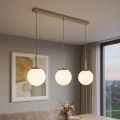 Brilagi - Pendelleuchte MILO mit Kabelaufhängung 3xE27/60W/230V beige/gold