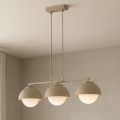 BRILAGI - Pendelleuchte mit Drahtseil COSMO 3xE27/60W/230V beige/gold