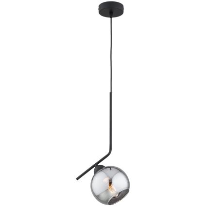 Brilagi - Pendelleuchte mit Kabel 1xE27/60W/230V schwarz/rauchgrau