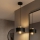 Brilagi - Pendelleuchte mit Kabel, 1× E27/60W/230V, Ø 20 cm, schwarz/gold