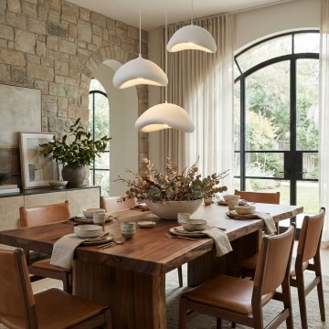 Brilagi - Pendelleuchte mit Kabel LUNA 3xE27/40W/230V Ø 82 cm weiß