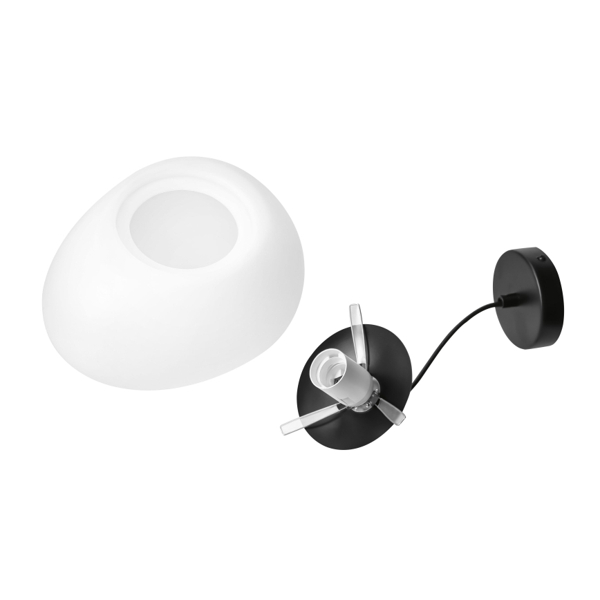 BRILAGI - Pendelleuchte mit Kabel PEBBLES 1xE27/40W/230V Ø 30 cm schwarz