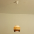 Brilagi - Pendelleuchte mit Kabel RESNA 1xE27/60W/230V Ø 20 cm beige/schwarz