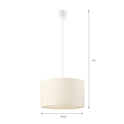 Brilagi - Pendelleuchte mit Kabel SIRIJA MODERN 1xE27/60W/230V Ø 35 cm cremefarben