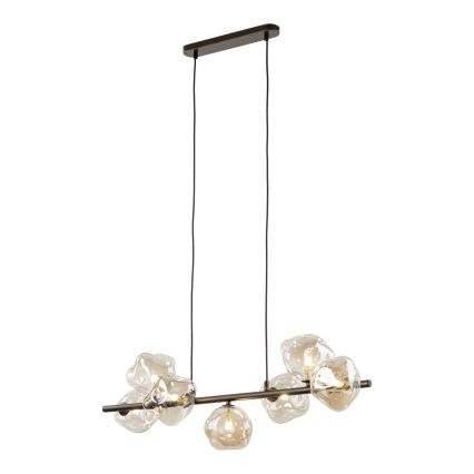 Brilagi - Pendelleuchte mit Kabel VULCANO 7xG9/8W/230V Bronze/rauchiges Beige