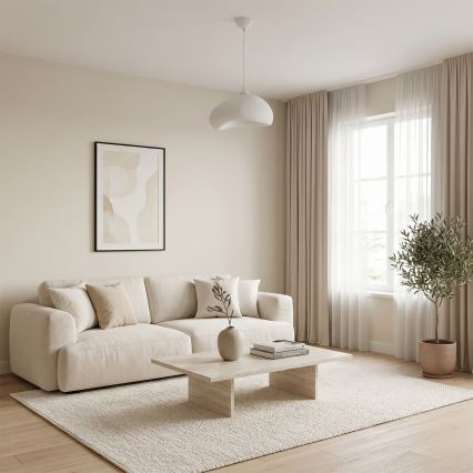Brilagi - Pendelleuchte mit Kabel WABI SABI 1xE27/40W/230V Ø 32 cm weiß