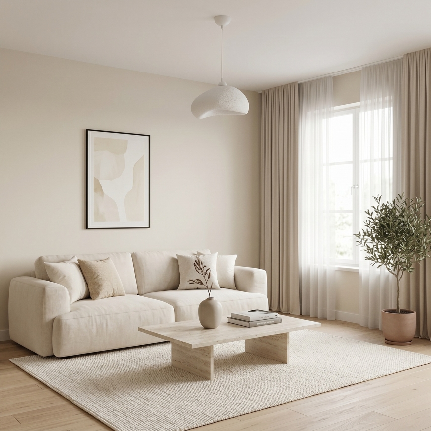 Brilagi - Pendelleuchte mit Kabel WABI SABI 1xE27/40W/230V Ø 32 cm weiß