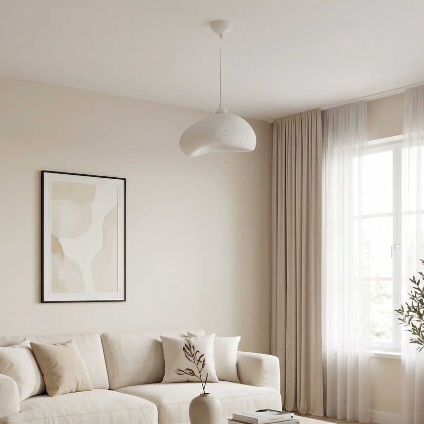 Brilagi - Pendelleuchte mit Kabel WABI SABI 1xE27/40W/230V Ø 32 cm weiß