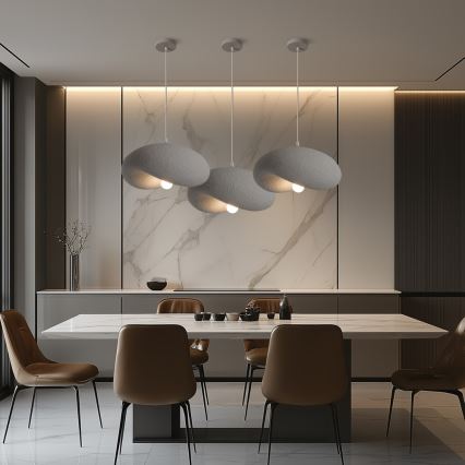 BRILAGI - Pendelleuchte mit Kabel WABI SABI 1xE27/60W/230V Ø 40 cm grau