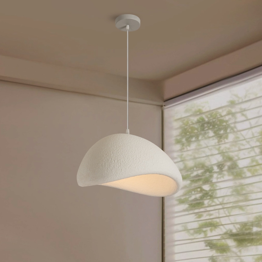 BRILAGI - Pendelleuchte mit Kabel WABI SABI 1xE27/60W/230V Ø 40 cm weiß