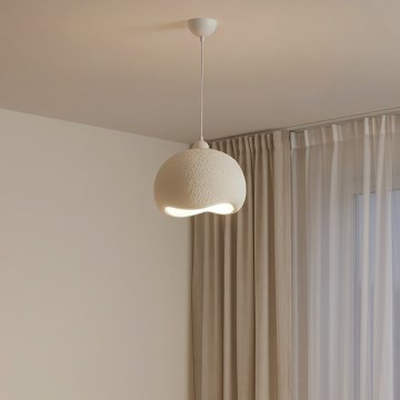 Brilagi - Pendelleuchte mit Kabel YONTU 1xE27/40W/230V Ø 34 cm weiß