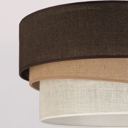 Brilagi - Pendelleuchte mit Kabelabhängung TRIO 1xE27/60W/230V Ø 40 cm braun/beige/weiß