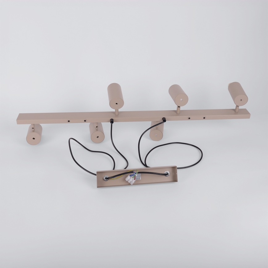 Brilagi - Pendelleuchte mit Kabelaufhängung SELE 6xGU10/30W/230V beige