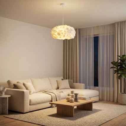 Brilagi - Pendelleuchte mit Kabelaufhängung SOLEAIR 1xE27/60W/230V weiß