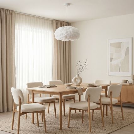 Brilagi - Pendelleuchte mit Kabelaufhängung SOLEAIR 1xE27/60W/230V weiß