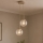 Brilagi - Pendelleuchte mit Kabelaufhängung STELLA 2xE27/60W/230V beige/gold