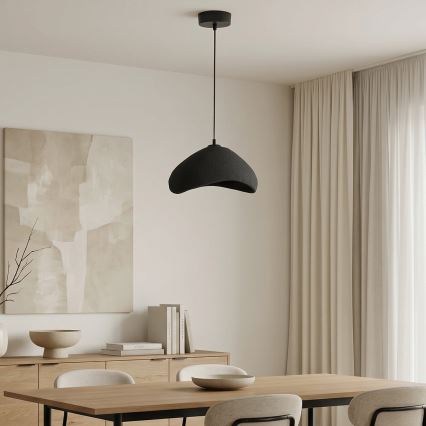 Brilagi - Pendelleuchte mit Kabelaufhängung WABI SABI 1xE27/40W/230V schwarz