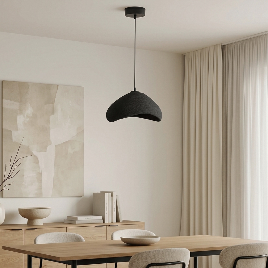 Brilagi - Pendelleuchte mit Kabelaufhängung WABI SABI 1xE27/40W/230V schwarz