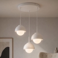 BRILAGI - Pendelleuchte mit Seilaufhängung COSMO 3xE27/60W/230V weiß/gold