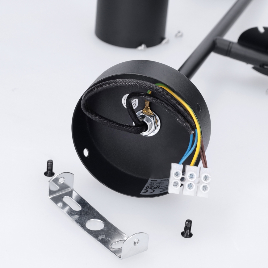 Brilagi - Pendelleuchte mit Stange BRANCH 2xGU10/30W/230V schwarz