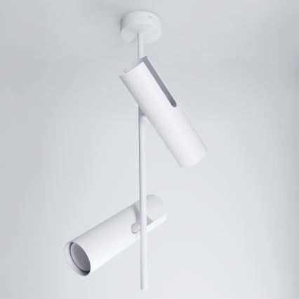 Brilagi - Pendelleuchte mit Stange BRANCH 2xGU10/30W/230V weiß