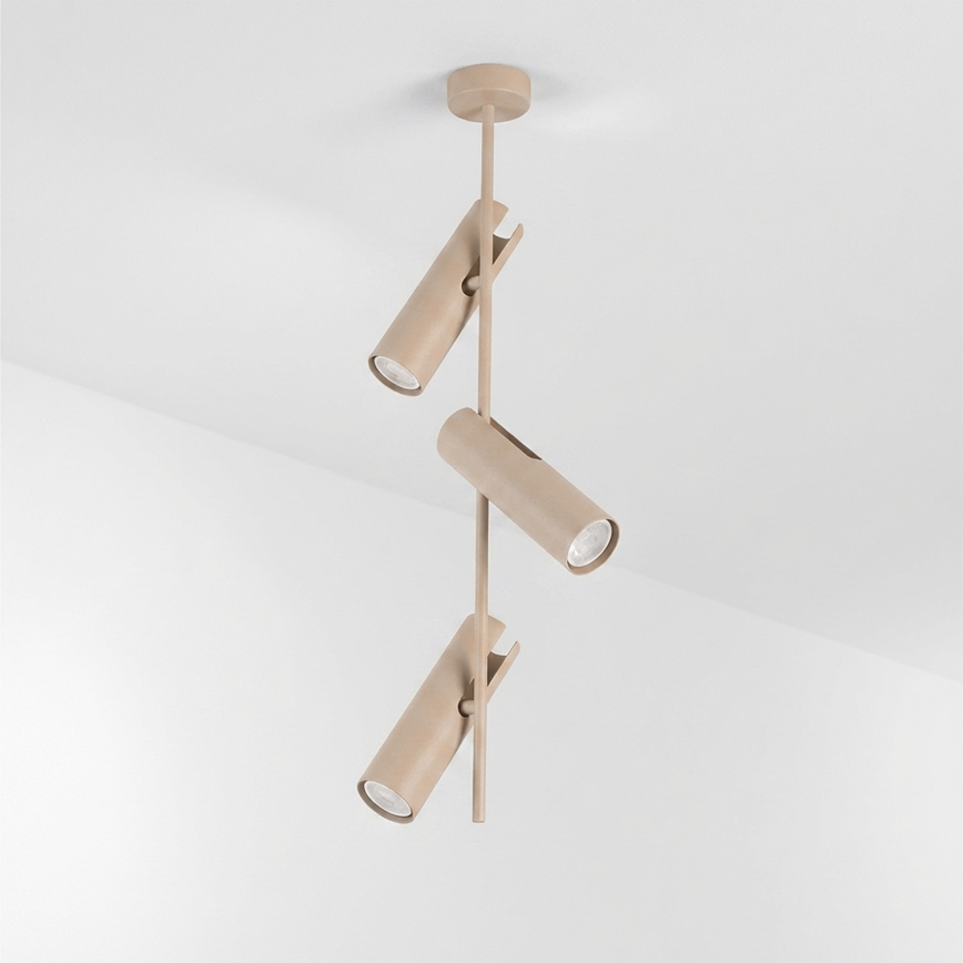 Brilagi - Pendelleuchte mit Stange BRANCH 3xGU10/30W/230V beige