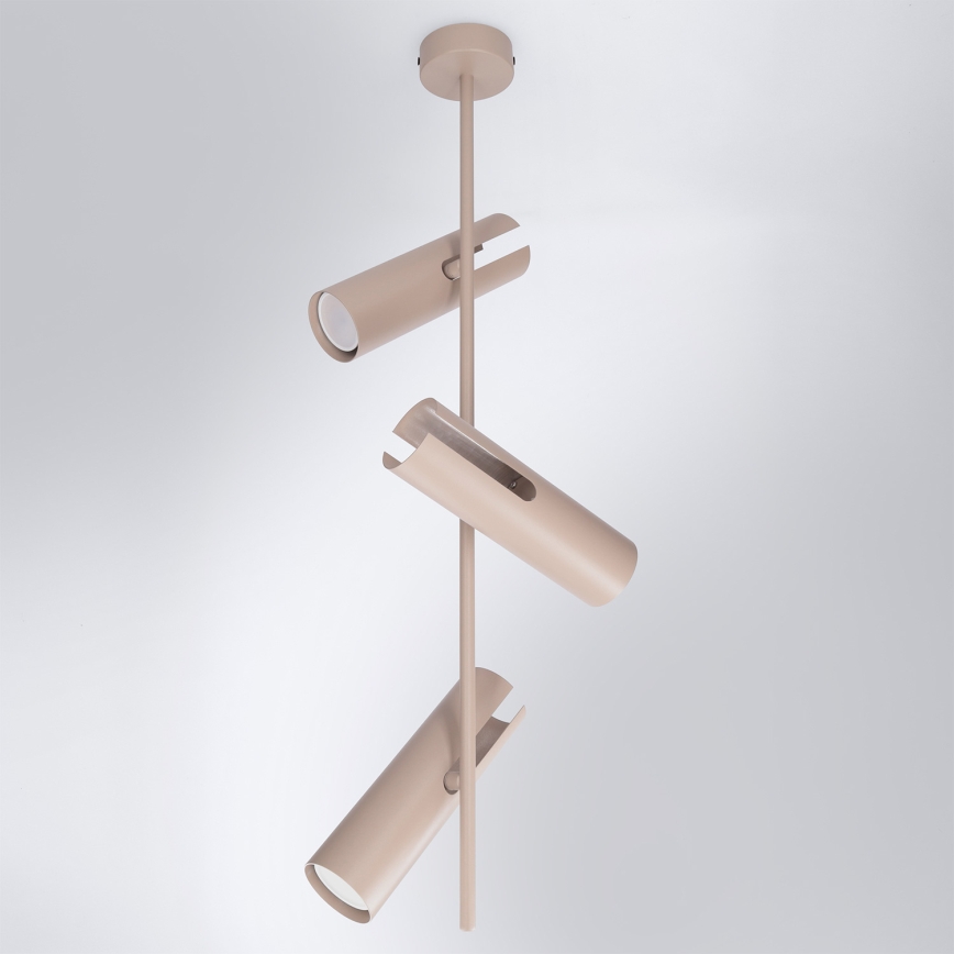 Brilagi - Pendelleuchte mit Stange BRANCH 3xGU10/30W/230V beige