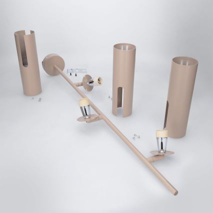 Brilagi - Pendelleuchte mit Stange BRANCH 3xGU10/30W/230V beige