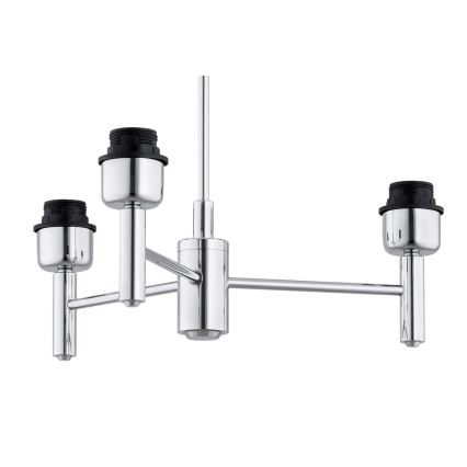 Brilagi - Pendelleuchte mit Stange MONTE 3xE27/60W/230V Creme/glänzender Chrom