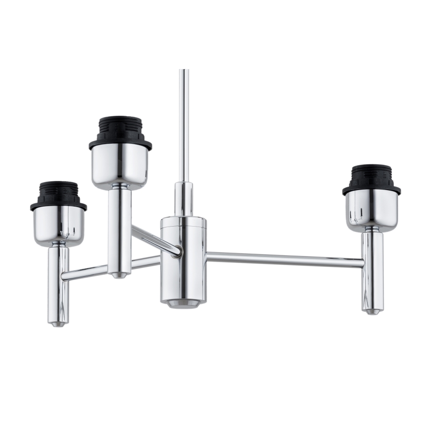 Brilagi - Pendelleuchte mit Stange MONTE 3xE27/60W/230V Creme/glänzender Chrom